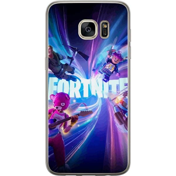 Samsung Galaxy S7 edge Genomskinligt Skal Fortnite