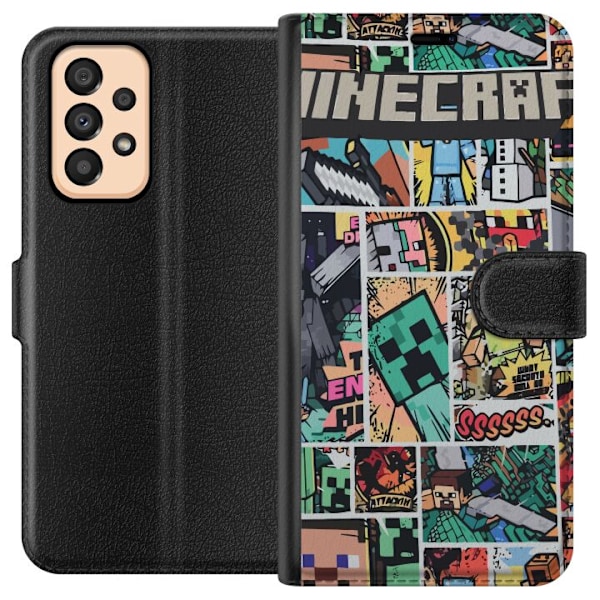 Samsung Galaxy A33 5G Lompakkokotelo Minecraft Taide