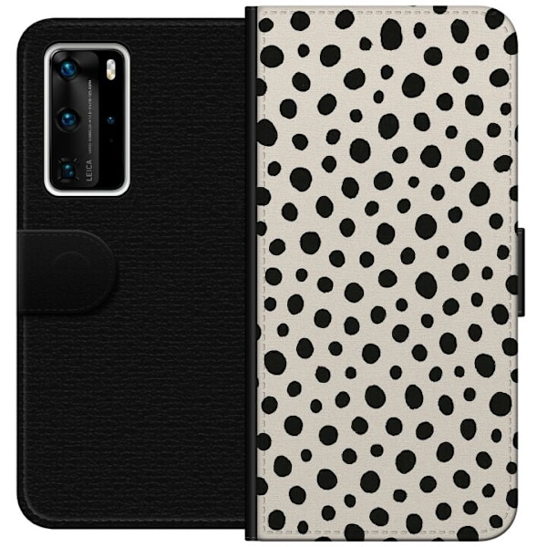 Huawei P40 Pro Tegnebogsetui Dot Dance