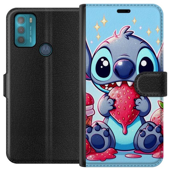 Motorola Moto G50 Tegnebogsetui Strawberry Stitch