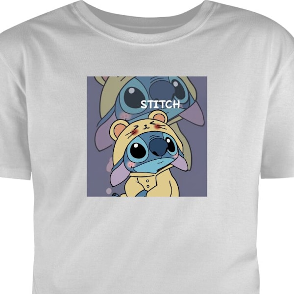 T-shirt för Vuxen | Klassisk Vuxen-T-shirt Stitch grå M