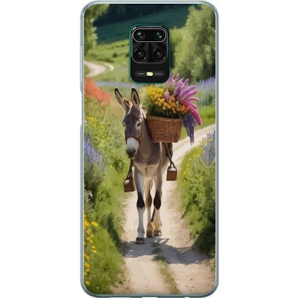 Xiaomi Redmi Note 9 Pro Läpinäkyvä kuori Aasi Eläinaihe Rauhallinen Suunnittelu Luontoaihe Suosittu Koristelu Huumori Graafinen Eläinteema Eksoot