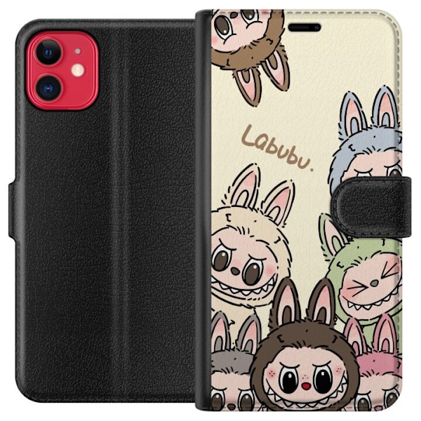 Apple iPhone 11 Tegnebogsetui Labubu Pastel Collection