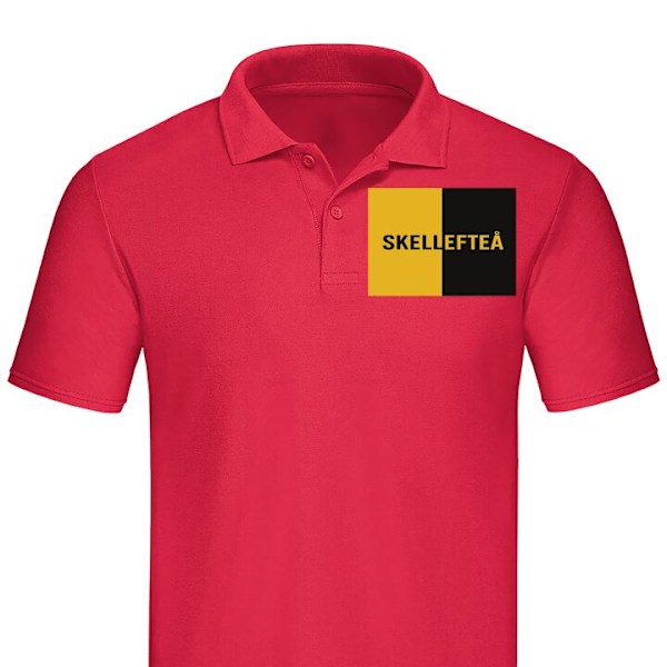 Poloshirt til Voksen | Elegant Poloshirt Skellefteå - Hockey Rød Medium