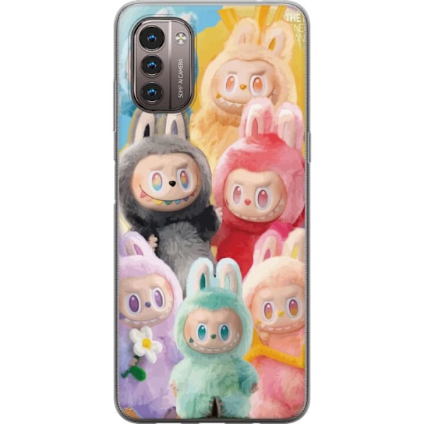 Nokia G21 Genomskinligt Skal Labubu Sketch Style – Handritat