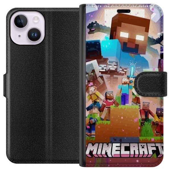 Apple iPhone 14 Tegnebogsetui Minecraft