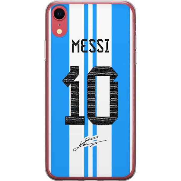 Apple iPhone XR Läpinäkyvä kuori Lionel Messi (Argentina)