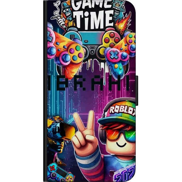 Kompatibelt Lommeboketui til OnePlus 9 Pro Neon gamer-kunst