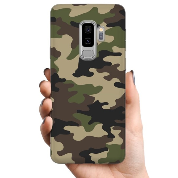 Samsung Galaxy S9+ TPU Mobildeksel Skog kamuflasje