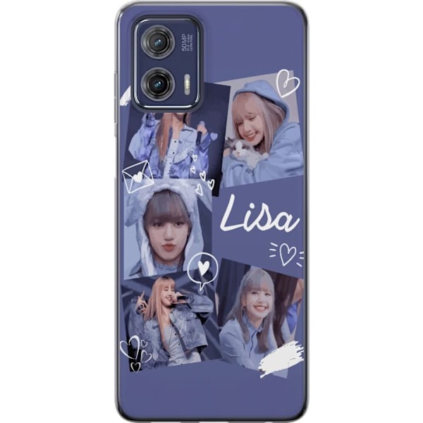 Motorola Moto G73 Läpinäkyvä kuori Lisa Blackpink – Aesthetic K-pop Queen