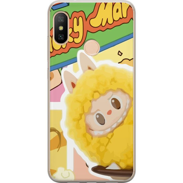 Xiaomi Redmi 6 Pro Läpinäkyvä kuori Labubu Wacky Mart Pop Mart -sarjan keräilyfiguuri Söpö Muotoilu Suosittu Teemalelu Sarja Luova Taidelelu