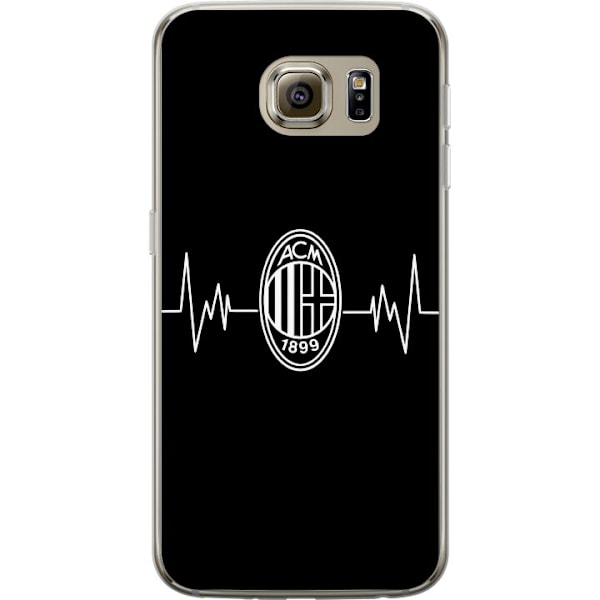 Samsung Galaxy S6 Läpinäkyvä kuori AC Milan