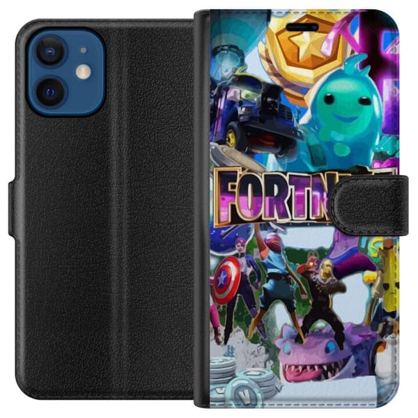 Kompatibel Tegnebogsetui til Apple iPhone 12 mini Fortnite