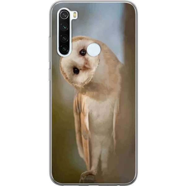 Xiaomi Redmi Note 8 Läpinäkyvä kuori Uggla Utelias Katse Lintumotiivi Metsä Luonto Grafinen Suunnittelu Suosittu Motiivi Eläin Teema Koriste