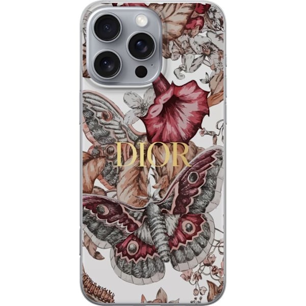 Apple iPhone 16 Pro Max Gennemsigtig cover Blomster D I O R