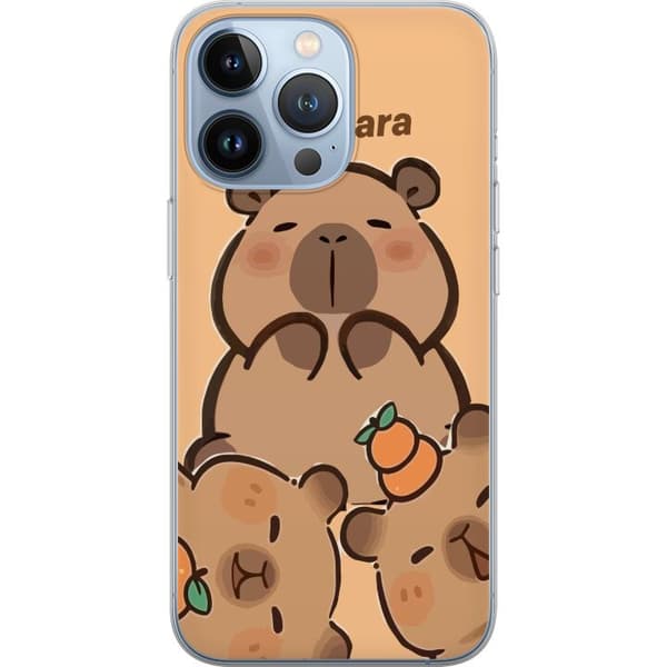 Kompatibelt Mobildeksel til Apple iPhone 13 Pro Capybara kawaii figur søt trendy samler