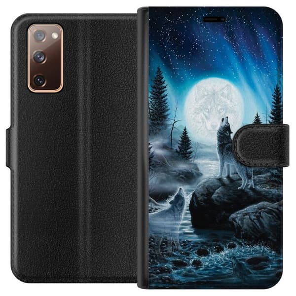 Kompatibelt Plånboksfodral till Samsung Galaxy S20 FE Wolf / Varg