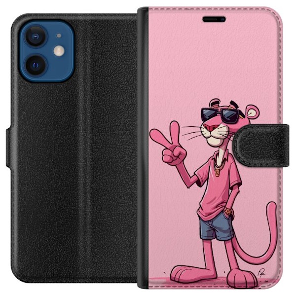 Apple iPhone 12 mini Tegnebogsetui Pink Panter Peace