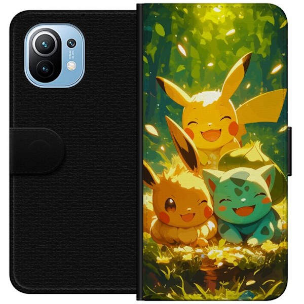 Xiaomi Mi 11 Tegnebogsetui Pixelmonster spillestil - farverig design til retro-elskende gamere