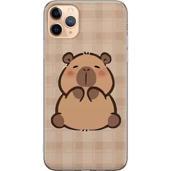 Apple iPhone 11 Pro Max Genomskinligt Skal Mobilskal kawaii capybara flera figurer japansk stil