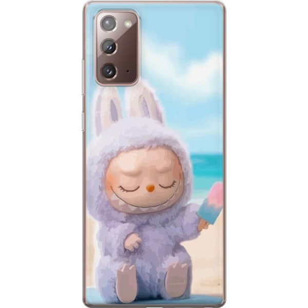 Samsung Galaxy Note20 Läpinäkyvä kuori Labubu Vaaleanpunainen Tunnelma
