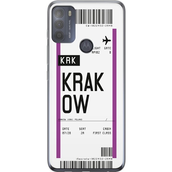 Motorola Moto G50 Genomskinligt Skal Krakow