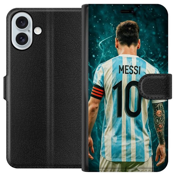Apple iPhone 16 Plus Plånboksfodral Messi
