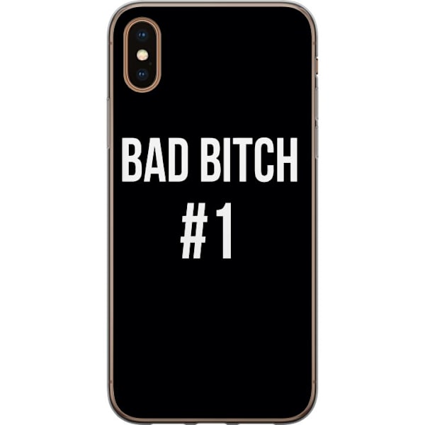 Apple iPhone X Läpinäkyvä kuori Bad Bitch #1