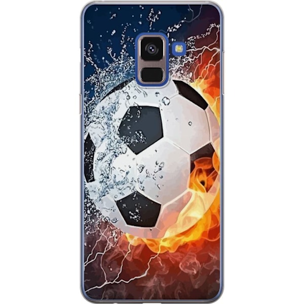 Samsung Galaxy A8 (2018) Läpinäkyvä kuori Jalkapallo Tuli