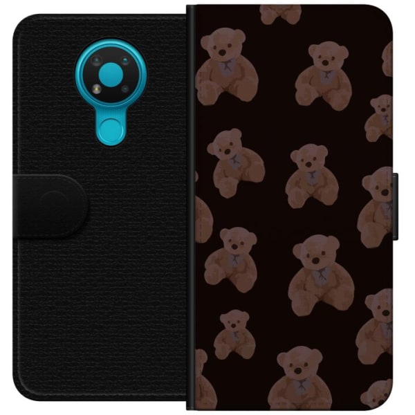 Nokia 3.4 Plånboksfodral En björn flera björnar