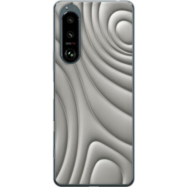 Sony Xperia 5 III Genomskinligt Skal Silver Waves