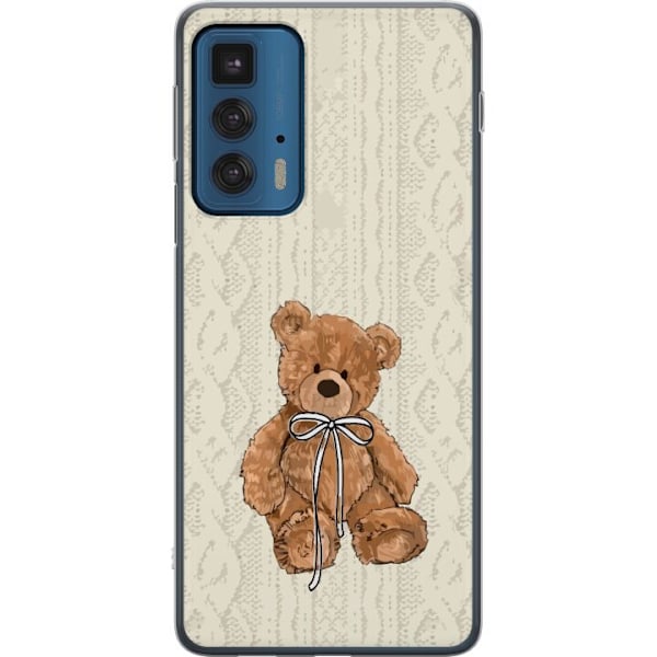 Motorola Edge 20 Pro Genomskinligt Skal Liten Nalle – klassisk nalle i enkel design
