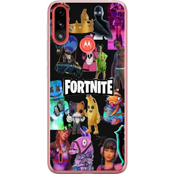 Motorola Moto E7 Power Gjennomsiktig deksel Fortnite