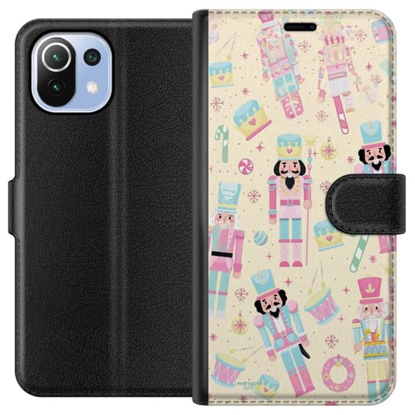 Kompatibel Tegnebogsetui til Xiaomi Mi 11 Lite Jul pink