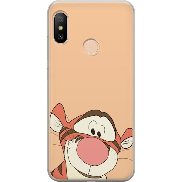 Xiaomi Redmi 6 Pro Genomskinligt Skal Tiger HEJ!