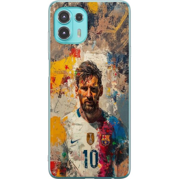 Motorola Edge 20 Lite Genomskinligt Skal Messi Art