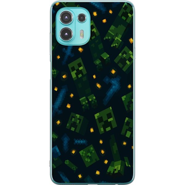 Motorola Edge 20 Lite Läpinäkyvä kuori Minecraft Dungeons Mob