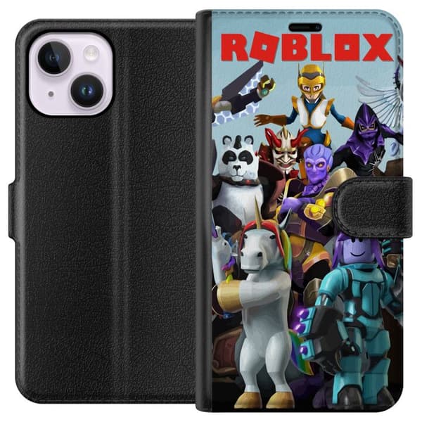 Kompatibel Tegnebogsetui til Apple iPhone 14 Plus Roblox