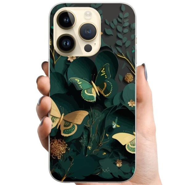 Apple iPhone 15 Pro TPU Matkapuhelimen kuori Fjärilar