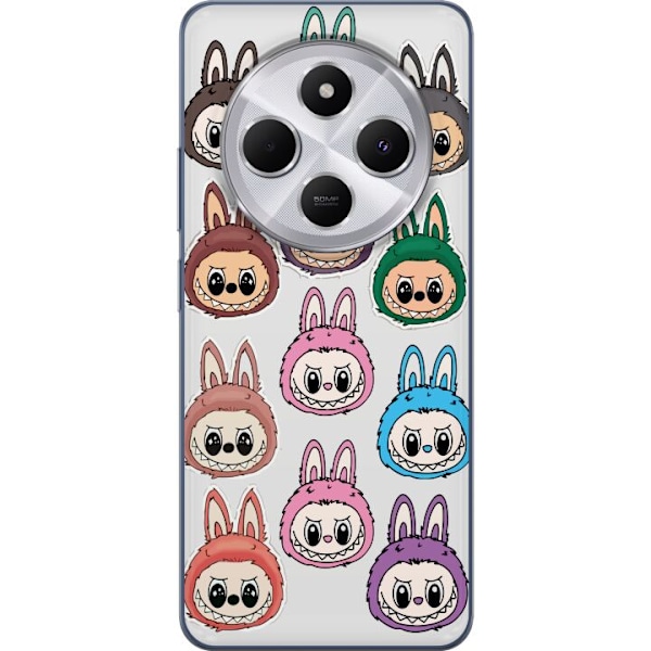 Xiaomi Redmi 14C Läpinäkyvä kuori Labubu Macaron Monster -