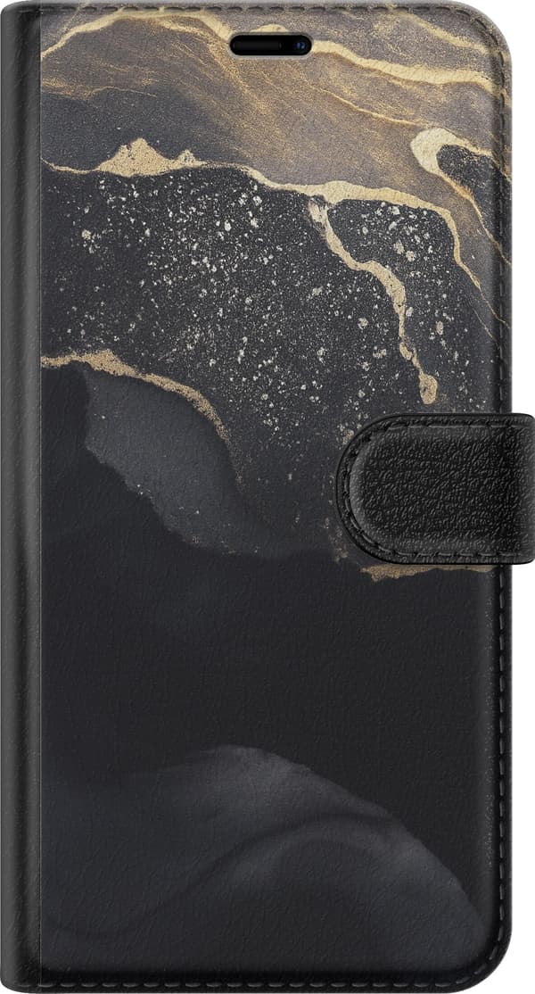 Kompatibelt Plånboksfodral till Apple iPhone 11 Svart guld abstrakt
