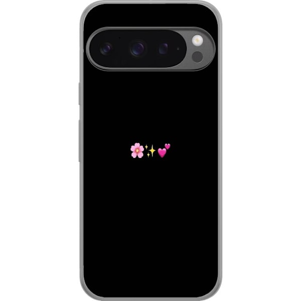 Google Pixel 9 Pro XL Gennemsigtig cover Minimal Emoji