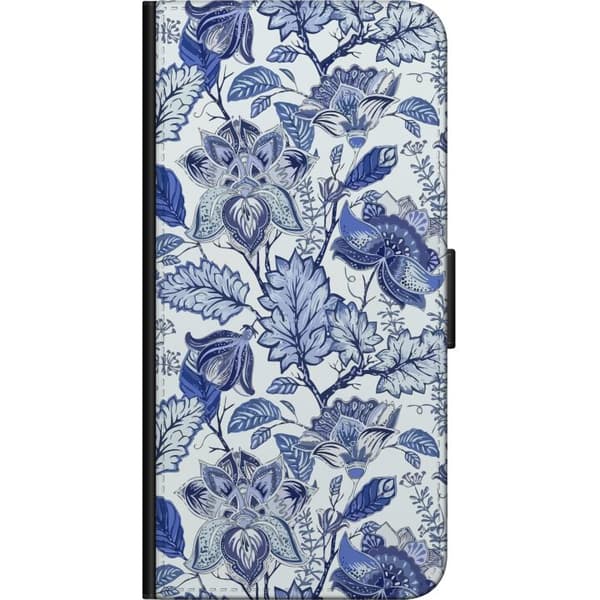 Kompatibelt Lommeboketui til OnePlus 9 Pro Blomster Blå...