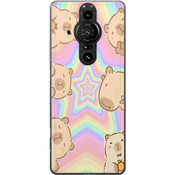 Sony Xperia Pro-I Läpinäkyvä kuori Kawaii Capybara Galaxy S