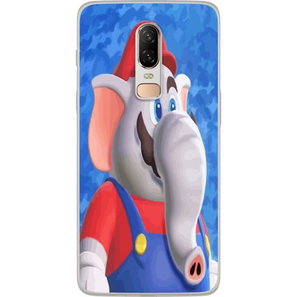 OnePlus 6 Gjennomsiktig deksel Super Mario Wonder