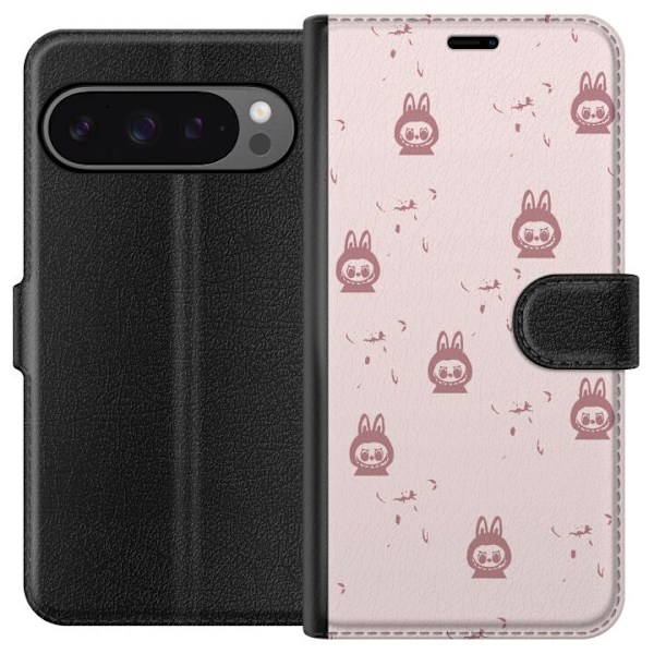 Google Pixel 9 Pro XL Tegnebogsetui Labubu Neon Pop - Neonfarv