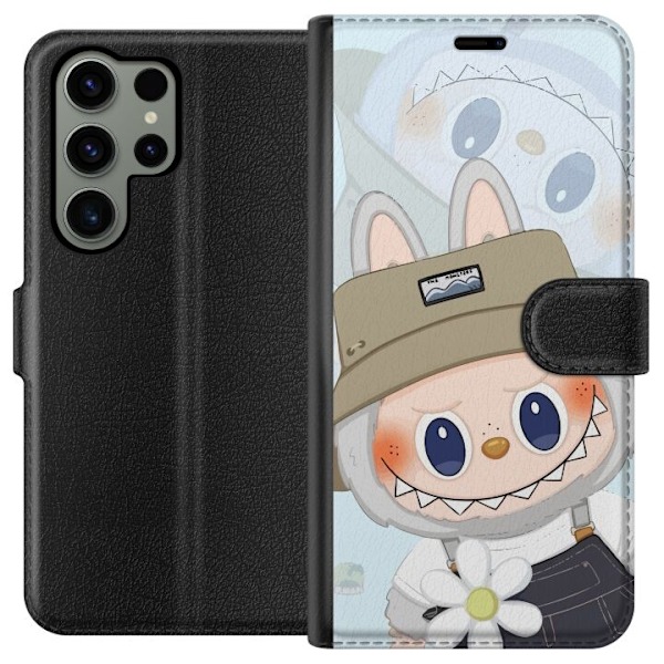 Samsung Galaxy S23 Ultra Lommeboketui Labubu med hatt - Pop Ma