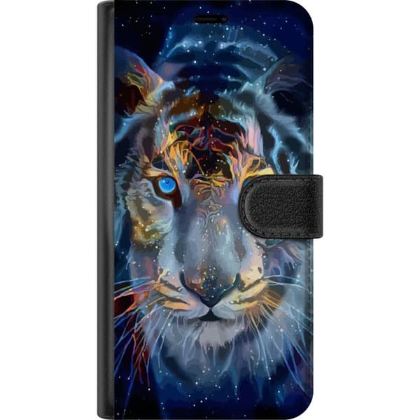 Kompatibel Tegnebogsetui til Apple iPhone 16 Pro Max Galakse Tiger