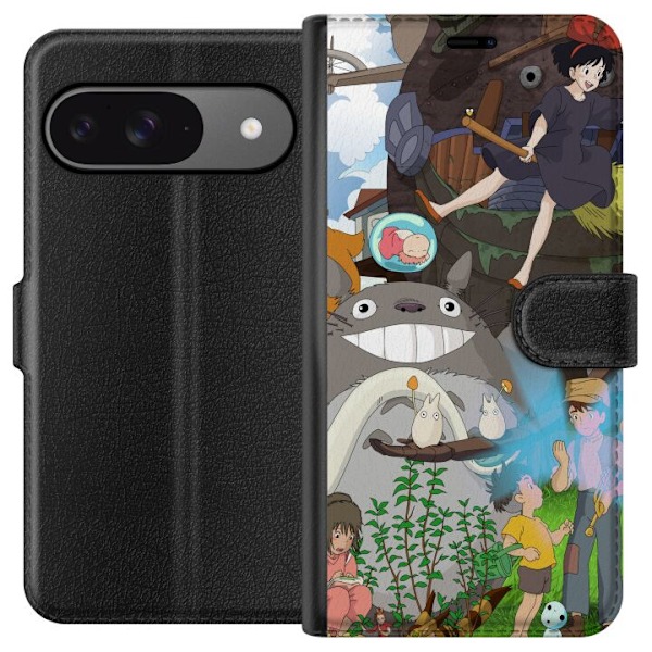 Google Pixel 9 Lompakkokotelo Studio Ghibli