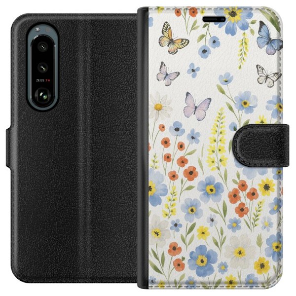 Sony Xperia 5 III Lommeboketui Sommerblomster